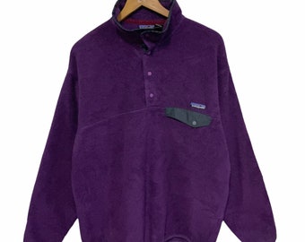 PICK!!! Vintage 90s Patagonia Fleece Made in Usa Patagonia Sweatshirt Patagonia Snap Button Pullover Patagonia Sweater Saiz L