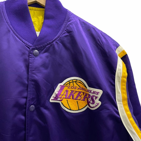 Starter Women's Los Angeles Lakers Varsity Satin Full-Snap Jacket XXL / Lakers Purple Women Sportswear