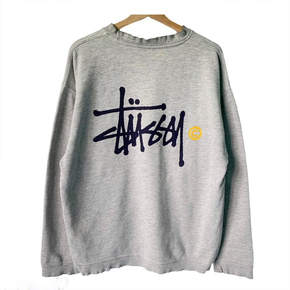 PICK!! Vintage 90s Stussy Signature Sweatshirt Stu