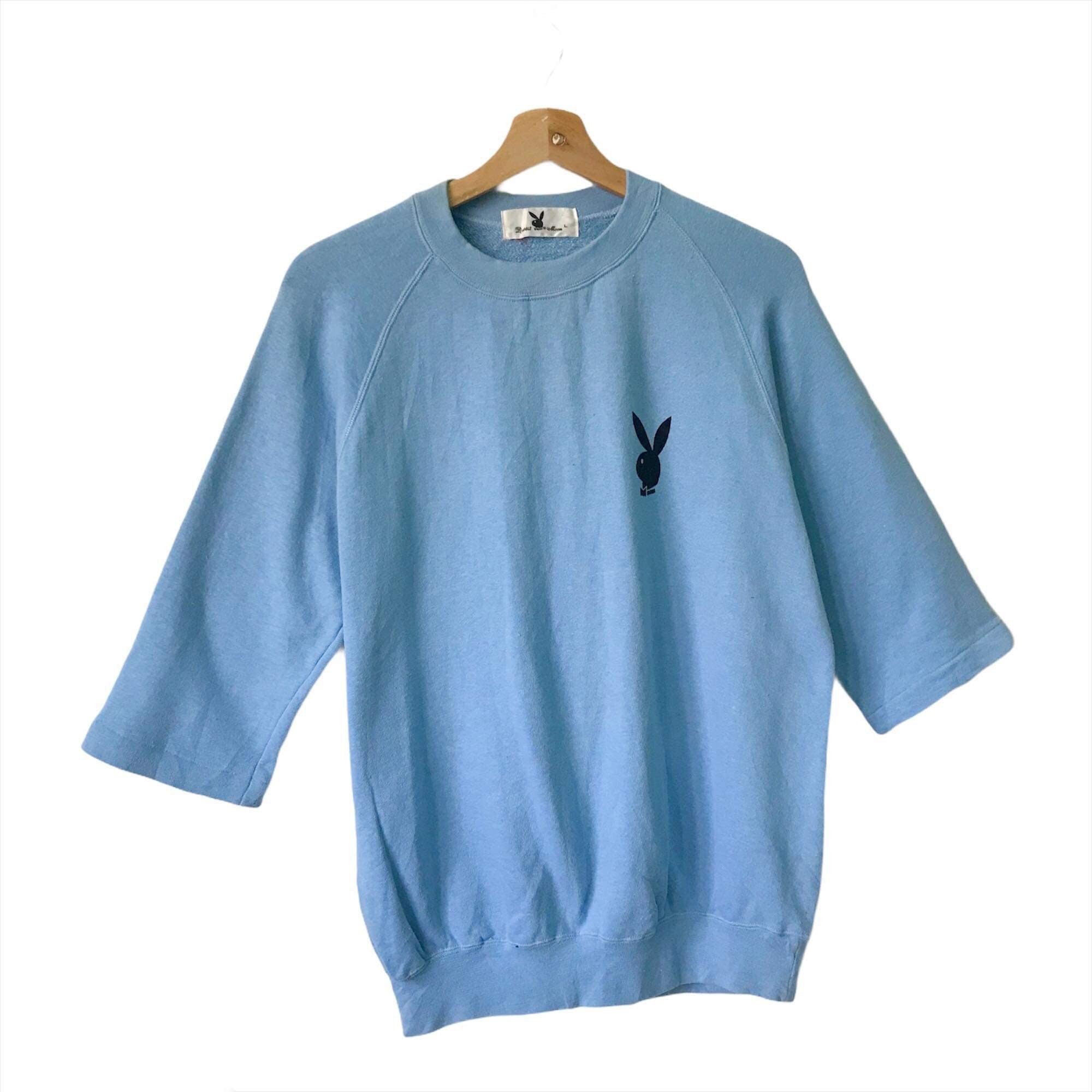 PICK Vintage Playboy Crewneck Pullover Small Logo Baby Blue | Etsy