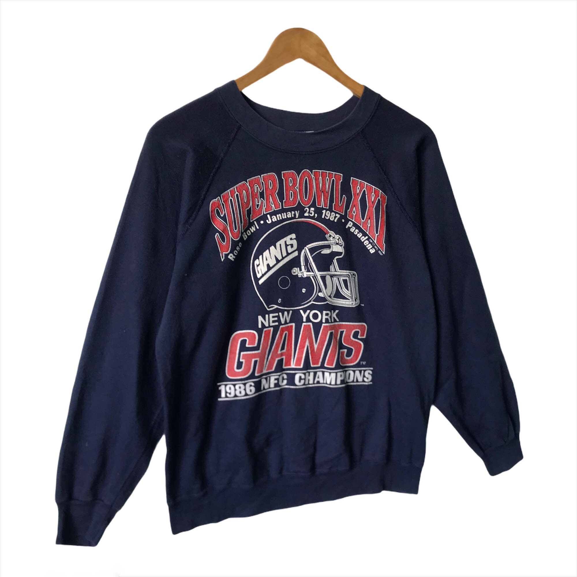 Youth Red New York Giants Retro Colorblock Pullover Hoodie