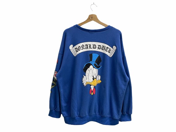 Disney-Pull Donald Duck pour Homme, Sweat à Capuche Noir et Blanc, Style  Couple, Dessin Animé