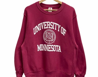 KIES!! Vintage Universiteit Minnesota Crewneck Jumper Universiteit Minnesota Trui College Usa Spellout Minnesota Sweatshirt Maat S