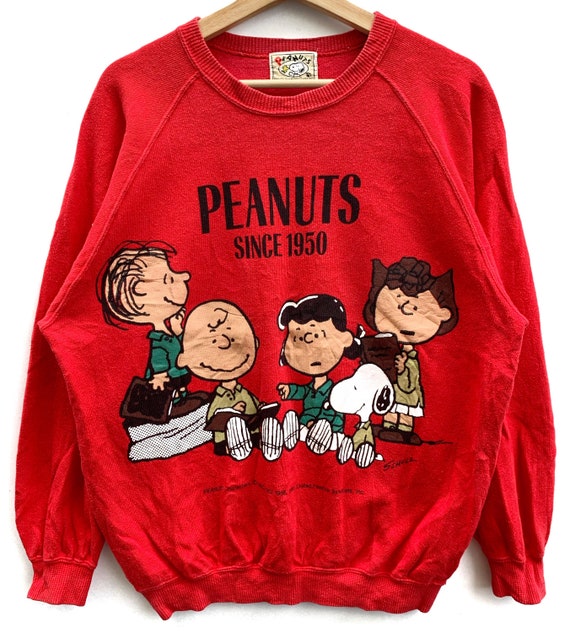 PICK!! Vintage SNOOPY Peanuts Sweater Family Big I
