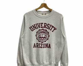PICK!! Vintage University Arizona Sweatshirt University Arizona College Sweater Big Logo Spellout Size M