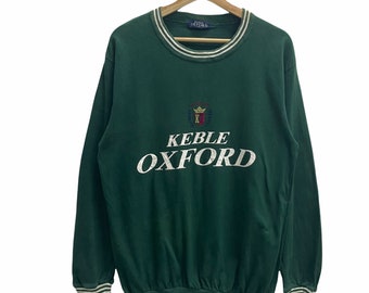 PICK!! Vintage University of Oxford Crewneck Sweater Logo Spellout Oxford College Sweatshirt Size M