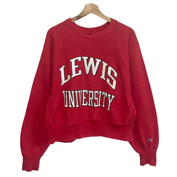 Champion red deals cropped sweater