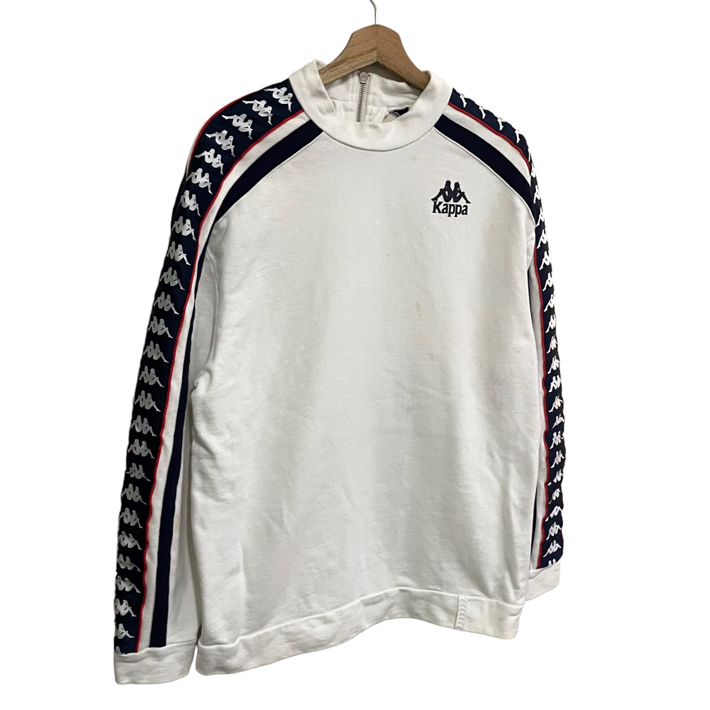 PICK Kappa Sidetape Sweatshirt Crewneck Kappa Pullover Sweashirt