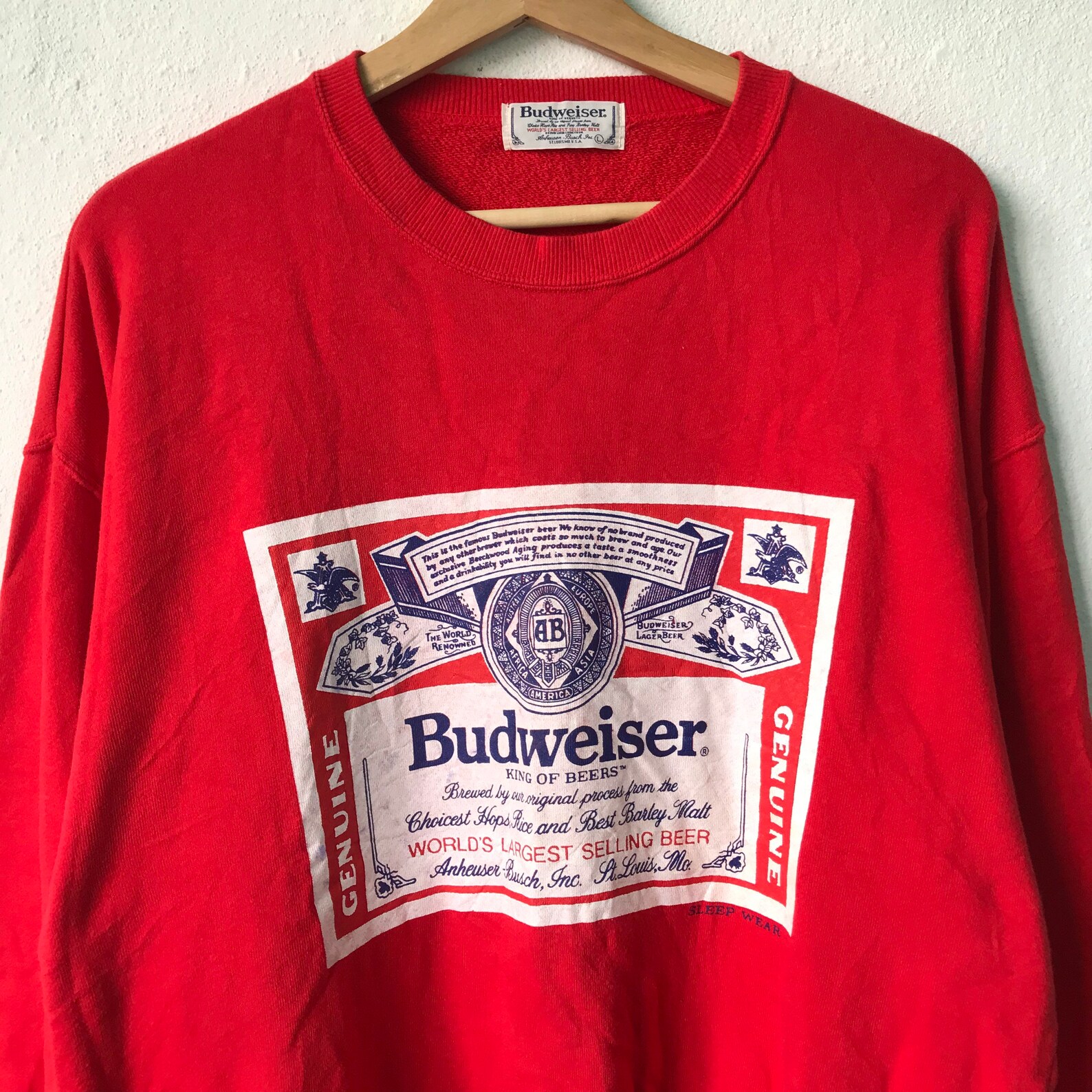 vintage budweiser sweater