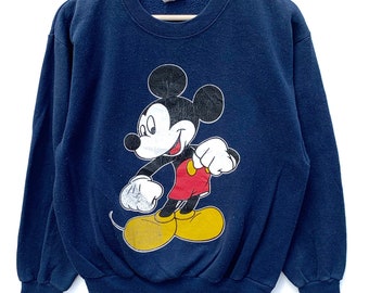 PICK!!! Vintage Mickey Mouse Crewneck Mickey Disney Sweater Mickey Big Logo Mickey Mouse Sweatshirt Size M