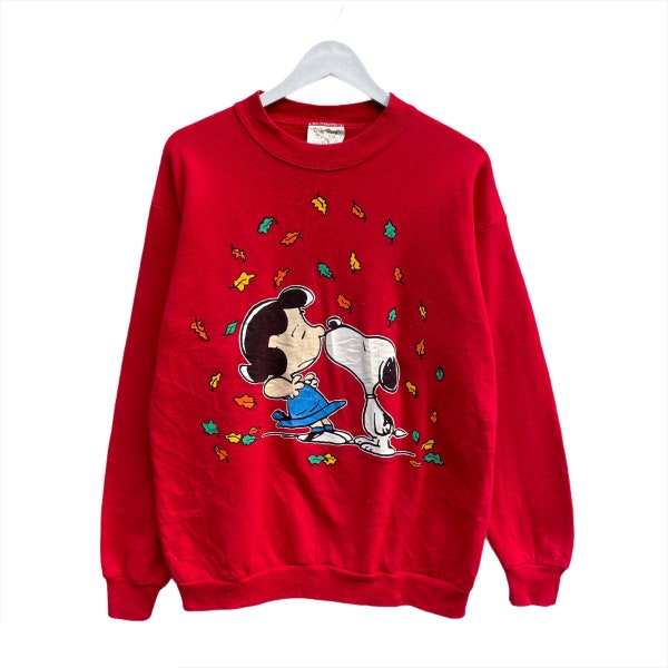 CHOIX !! Vintage pull snoopy cacahuètes famille grande image pull à col rond Snoopy sweat Snoopy taille L
