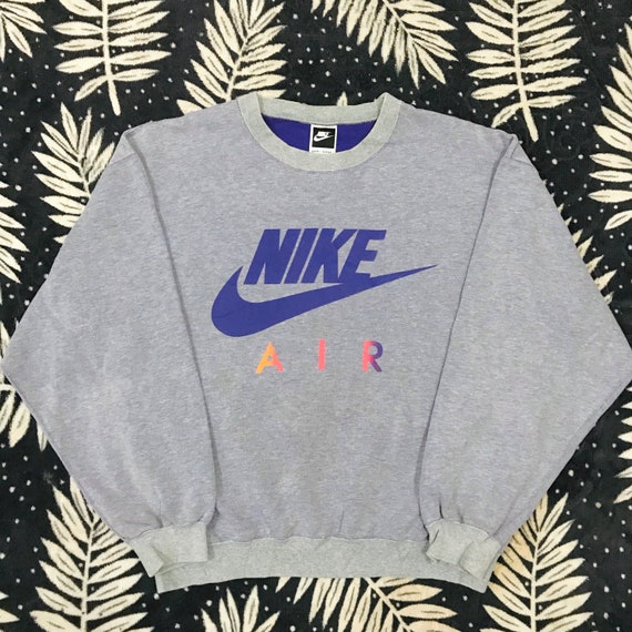 Waardeloos zand gat Buy PICK Vintage 90s Nike Sweater Pullover Air Swoosh Nike Online in India  - Etsy