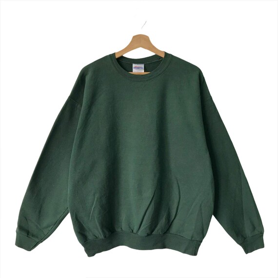 Vintage 90s Hanes Crewneck Jumper Hanes Plain Swea