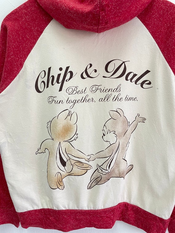 PICK!! Vintage Disney CHIP N DALE Hoodie Chip N D… - image 4