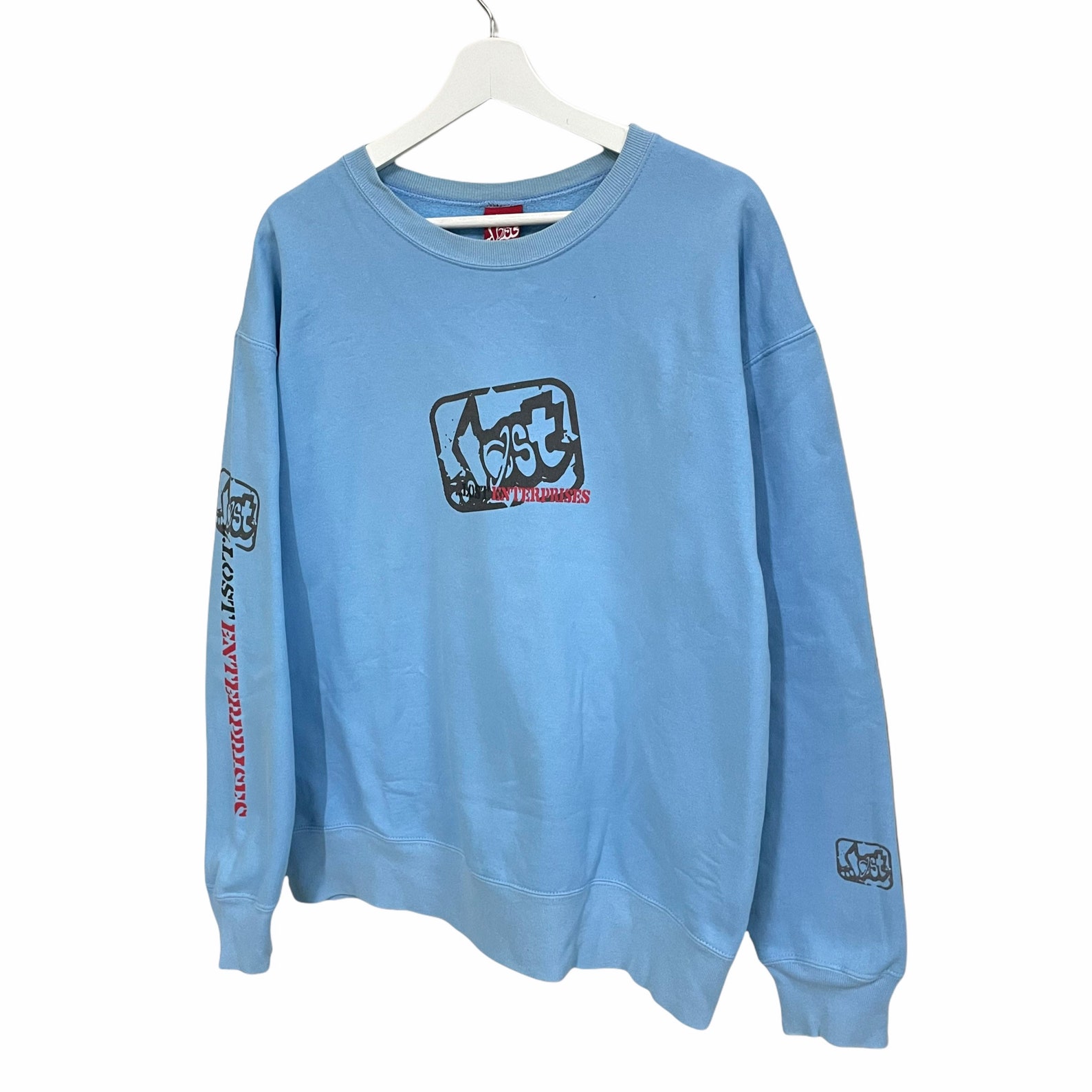 PICK Vintage Lost Skateboard Sweater Pullover Baby Blue - Etsy