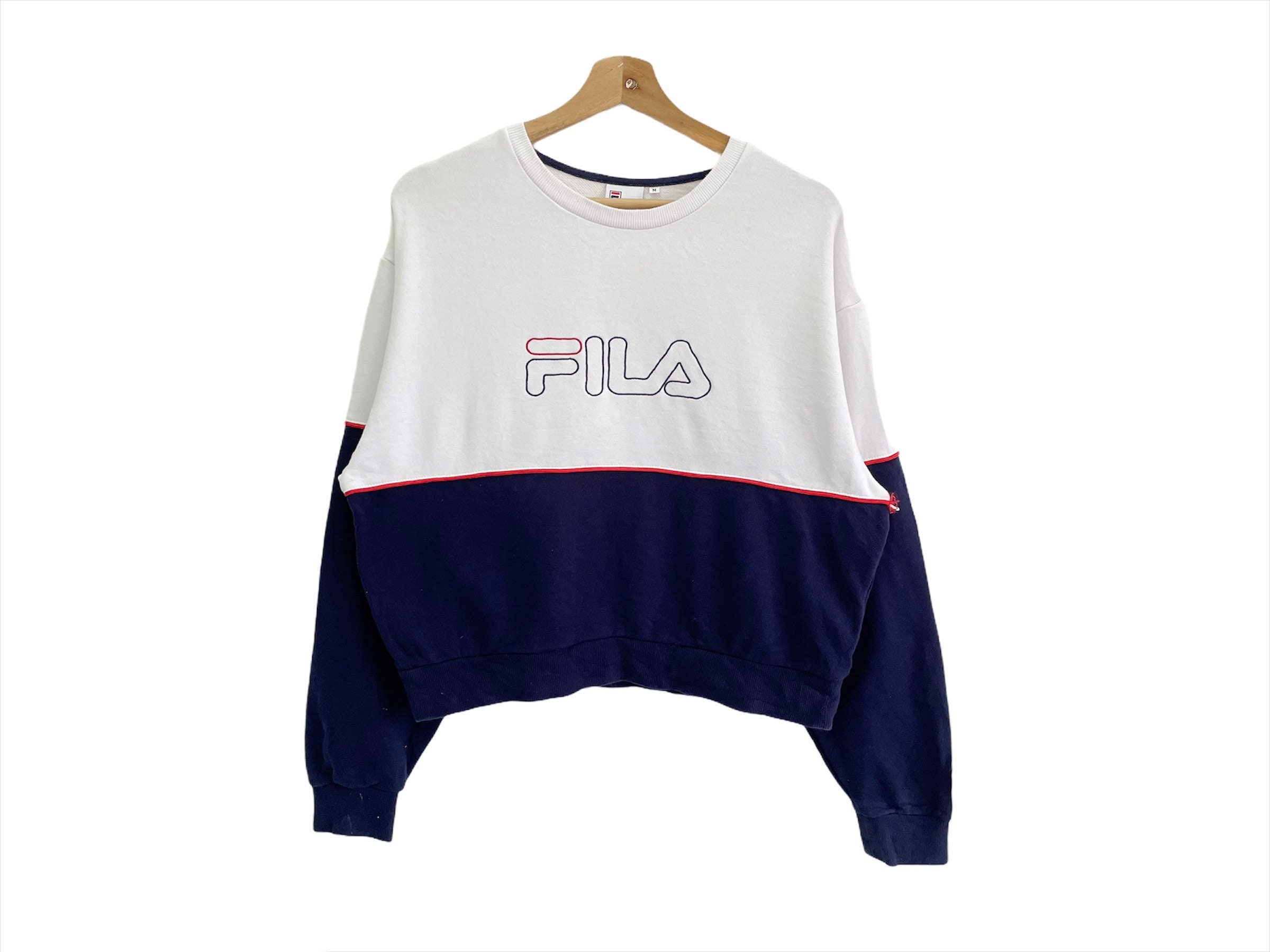 PICK Vintage Fila Crop Top Sweater Pullover Fila Crewneck - Etsy UK