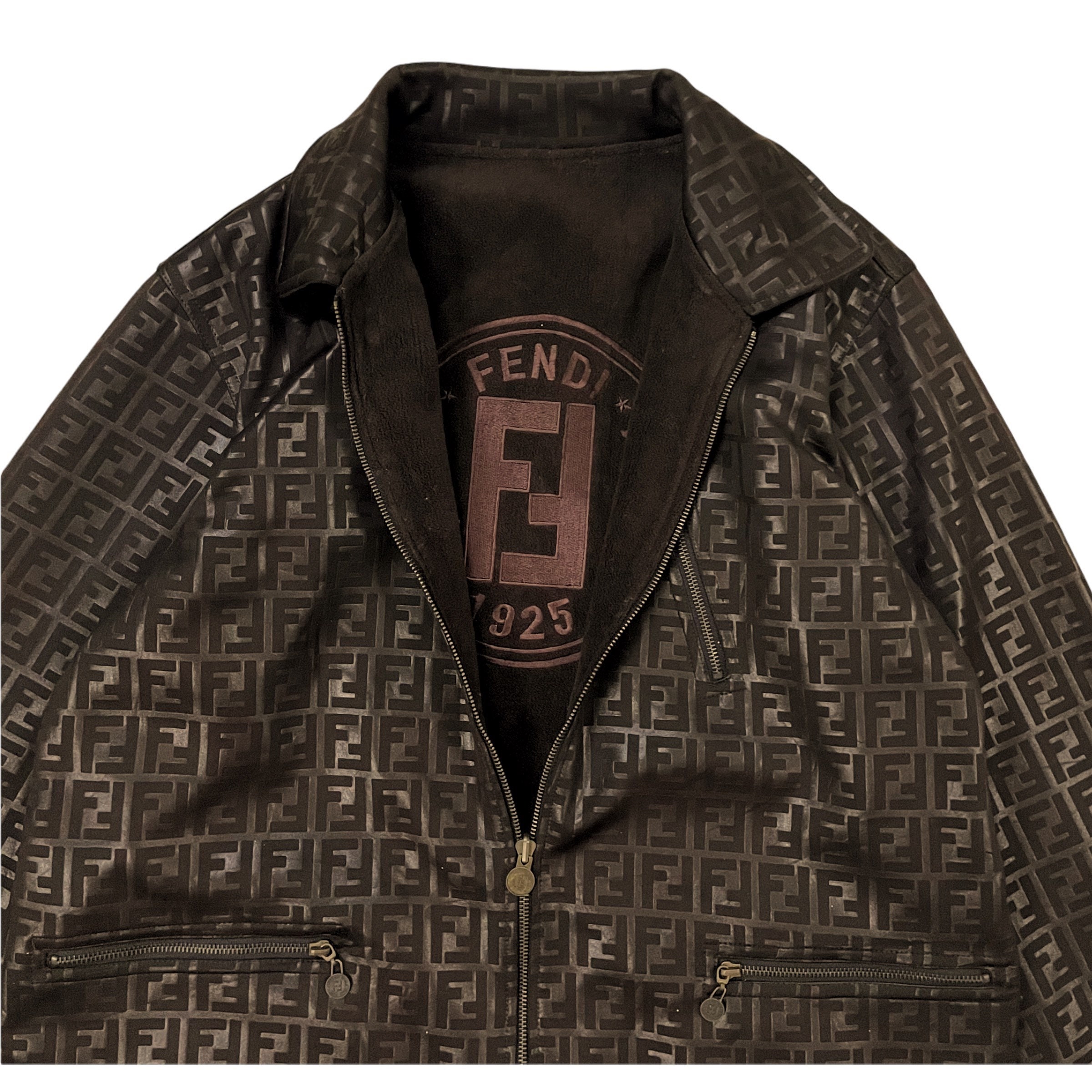 Pick Vintage Fendi Zucca Monogram Jacket Fendi Karl - Etsy 国交省東北地方整備局 チーミー様ご専用【FENDI】美品 Zucca Monogram Jacket テーラードジャケット