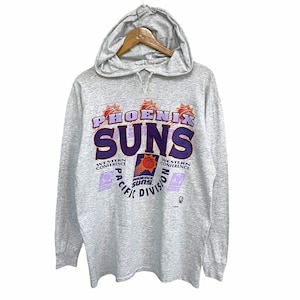 Printify Phoenix Suns Vintage 90's Heavyweight NBA Hoodie Purple / M