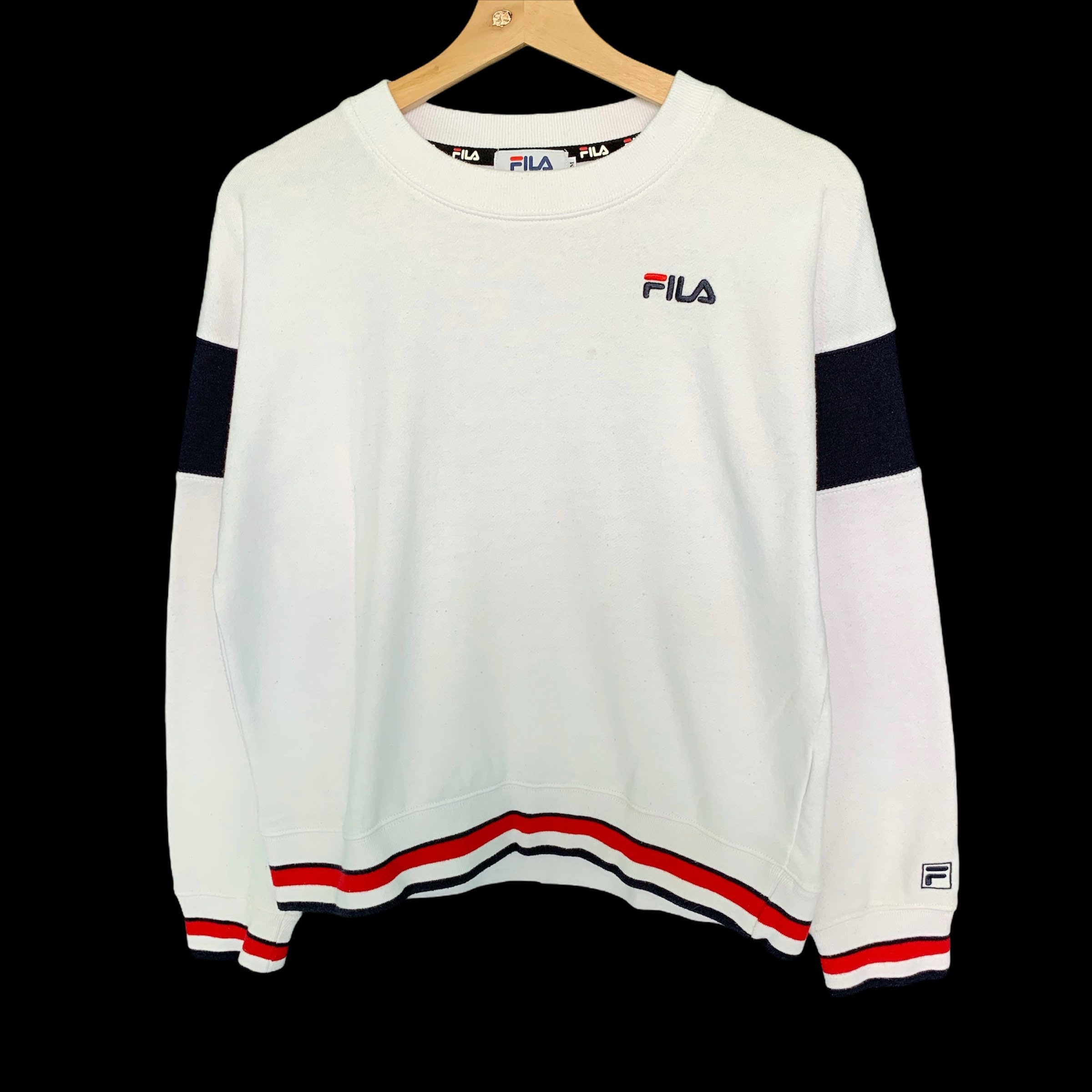 PICK Vintage Fila Sweater Pullover Fila Crewneck Small Logo