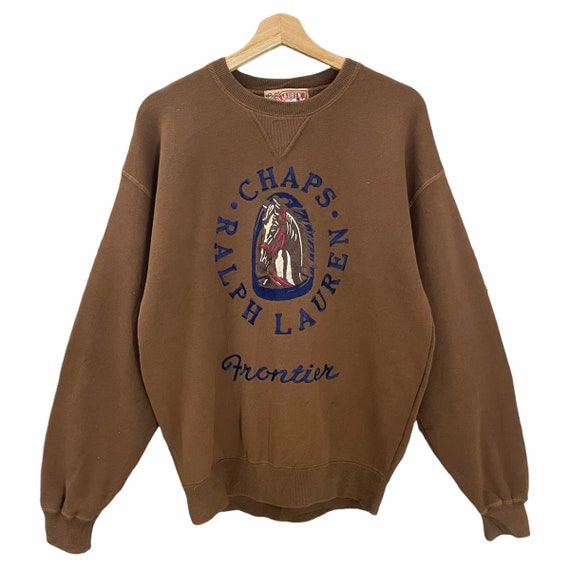 PICK Vintage Chaps Ralph Lauren Sweater Crewneck Frontier Big Logo