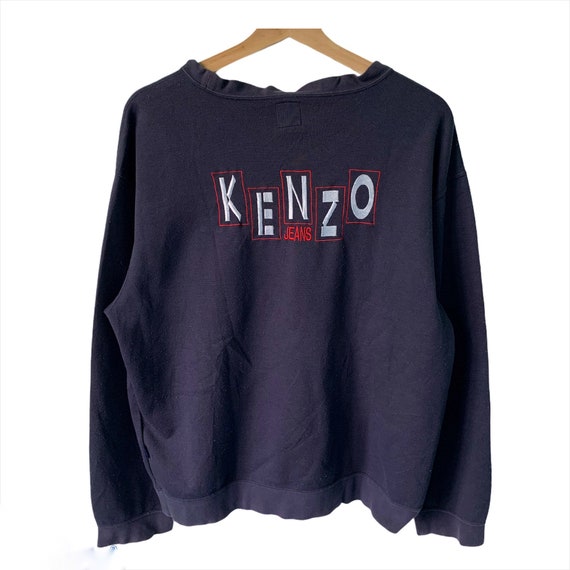 PICK Kenzo Sweater Japan Kenzo Big Logo Embroidered - Etsy