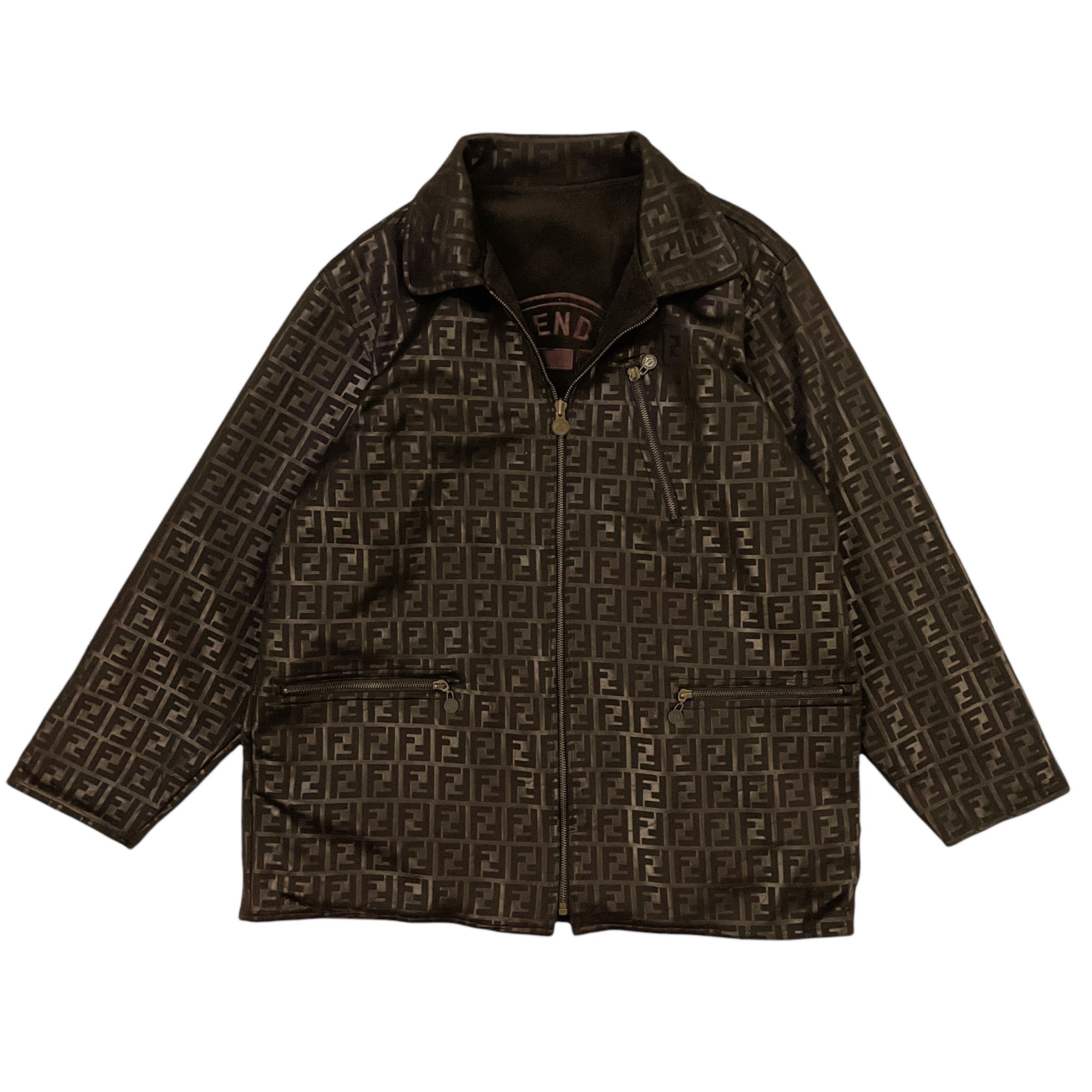Pick Vintage Fendi Zucca Monogram Jacket Fendi Karl - Etsy 日本