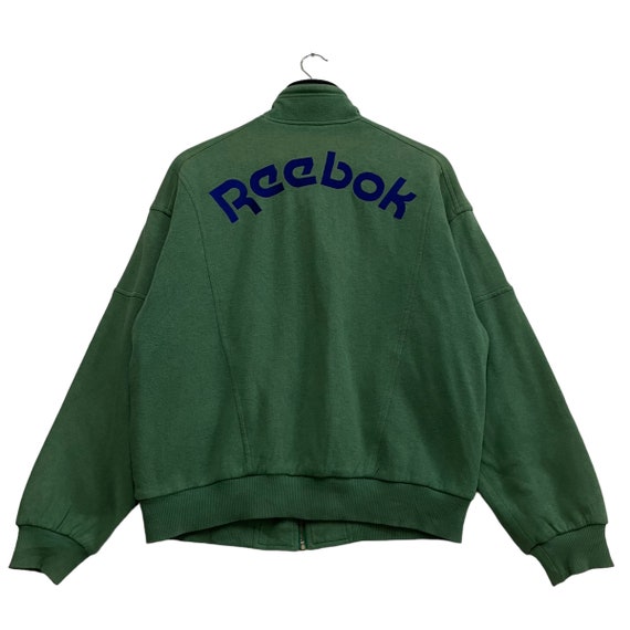 Pick !! Vintage Reebok Bomber Jacket Big Logo Spe… - image 7