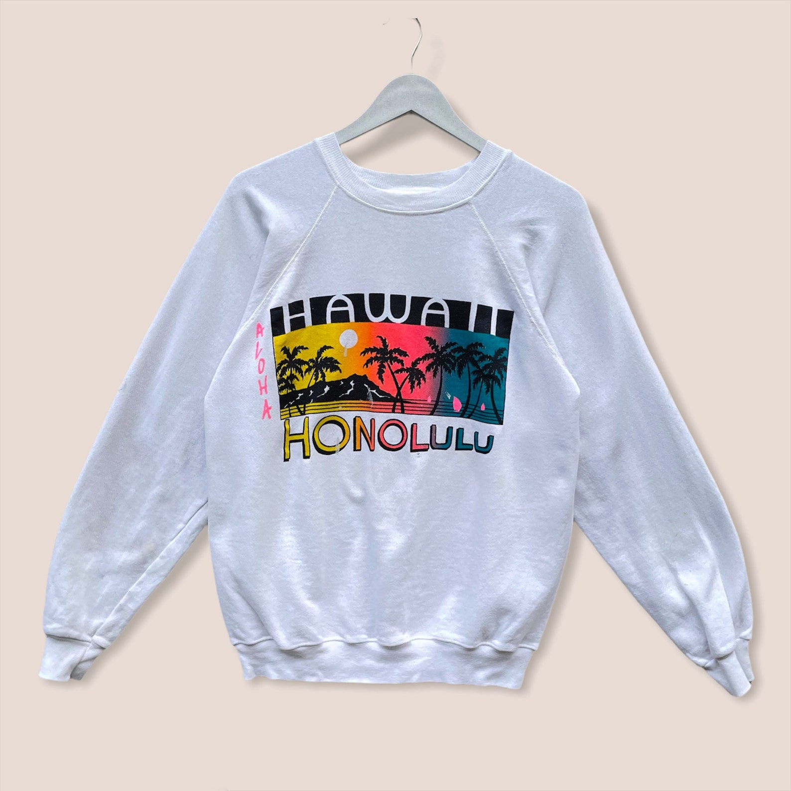 PICK Vintage Hawaii Crewneck Rainbow Hawaii Surf Sweatshirt - Etsy UK