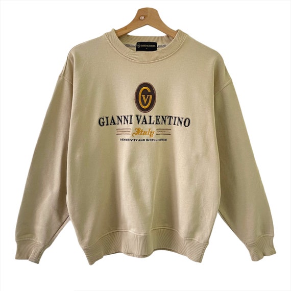 Vintage Gianni Valentino spellout embroidered green color size L