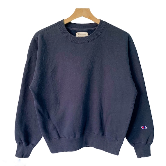 Grey blue deals champion sweatshirt