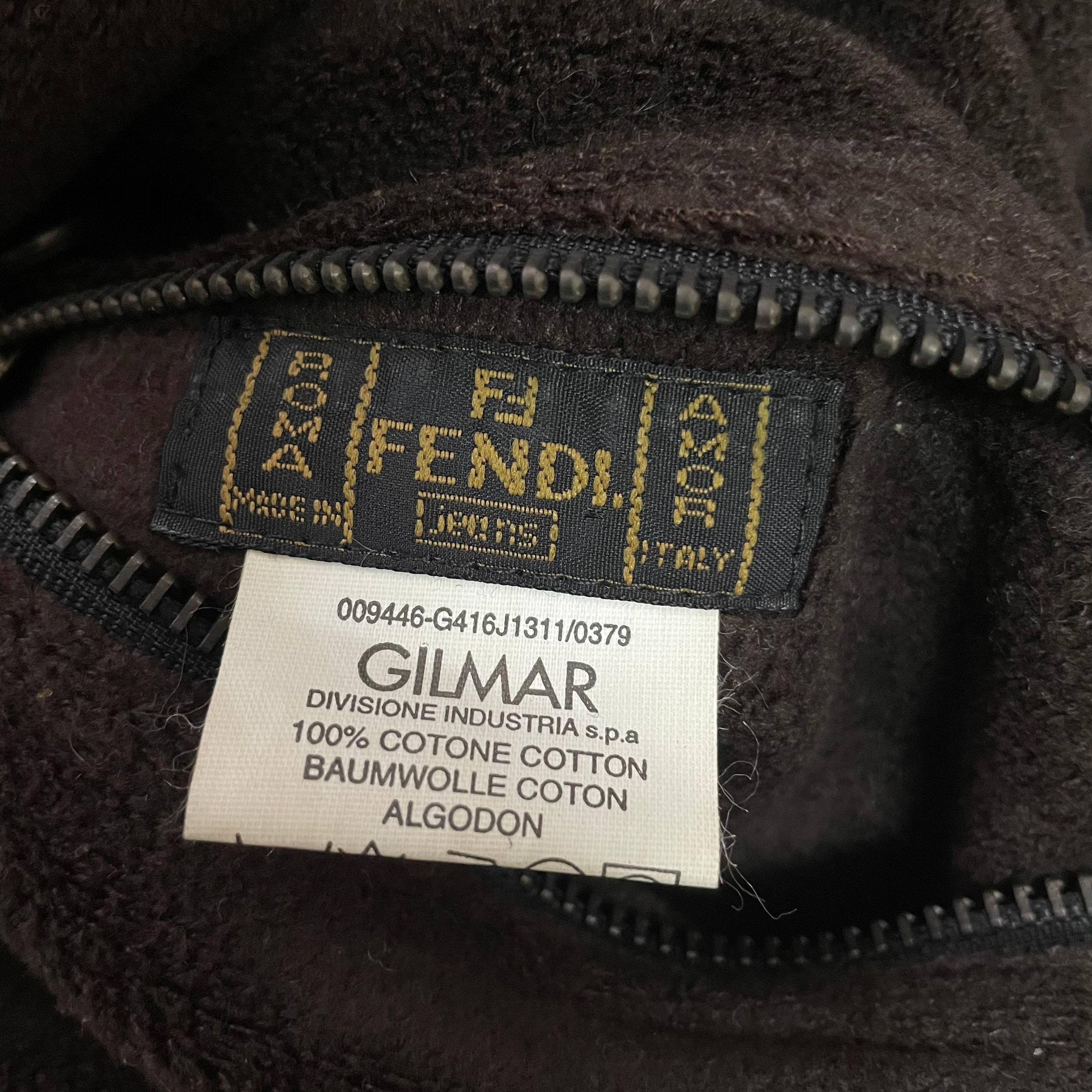 Fendi Zucca Monogram Logo Reversible Jacket in Mint Condition 
