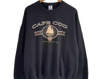 CHOIX !! vintage des années 90 Cape Cod Massachusetts sweatshirt fabriqué aux Etats-Unis Cape Cod pull ras du cou pull Cape Cod sweat taille XL