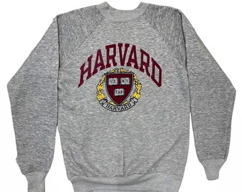 PICK!! Vintage University Harvard Crewneck Pullover Harvard Sweater Big Logo Spellout University Harvard Sweatshirt Size M