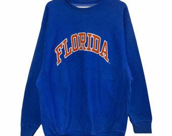 PICK! Vintage 90s Florida Gators Crewneck Sweater Football Club Jumper University of Florida Big Image Florida Gator Sweatshirt Size fit Xxl