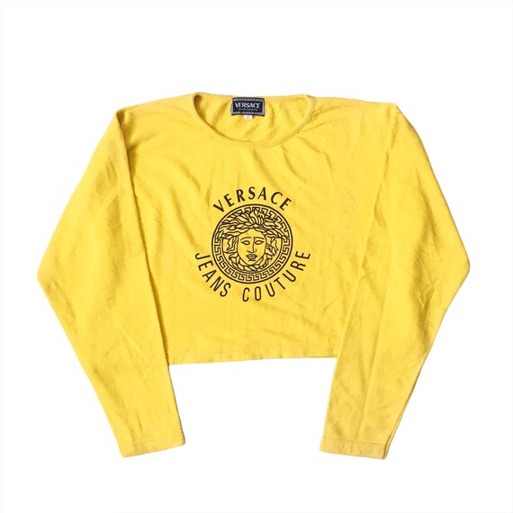 PICK!! Vintage Designer Versace Sweatshirt Crop To