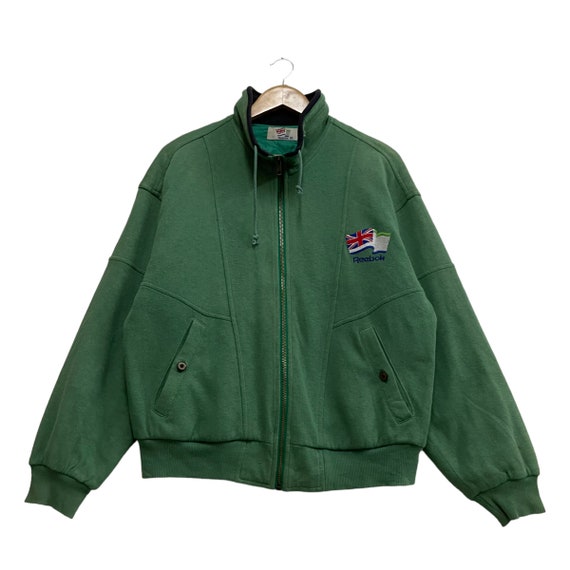 Pick !! Vintage Reebok Bomber Jacket Big Logo Spe… - image 1