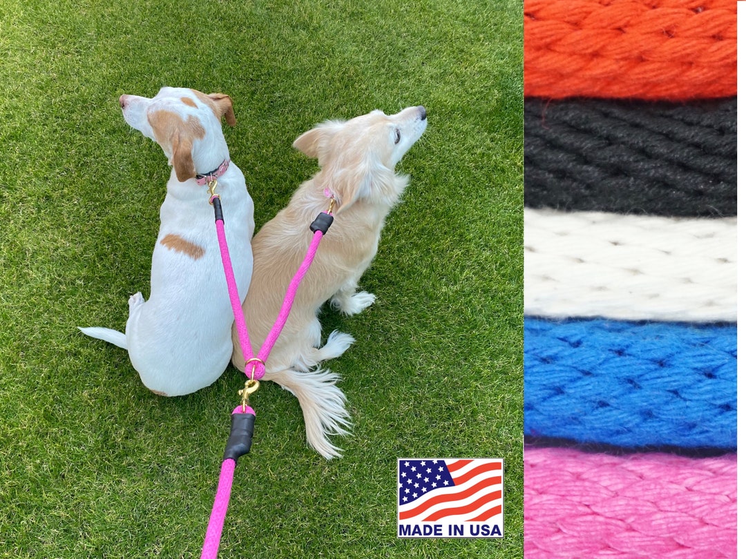 Tandem Dog Leash, Double Lead for Two or More Dogs, Coupler Leash for