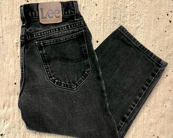 Vintage Lee Black Denim Capri Pants Kid’s 12 Reg