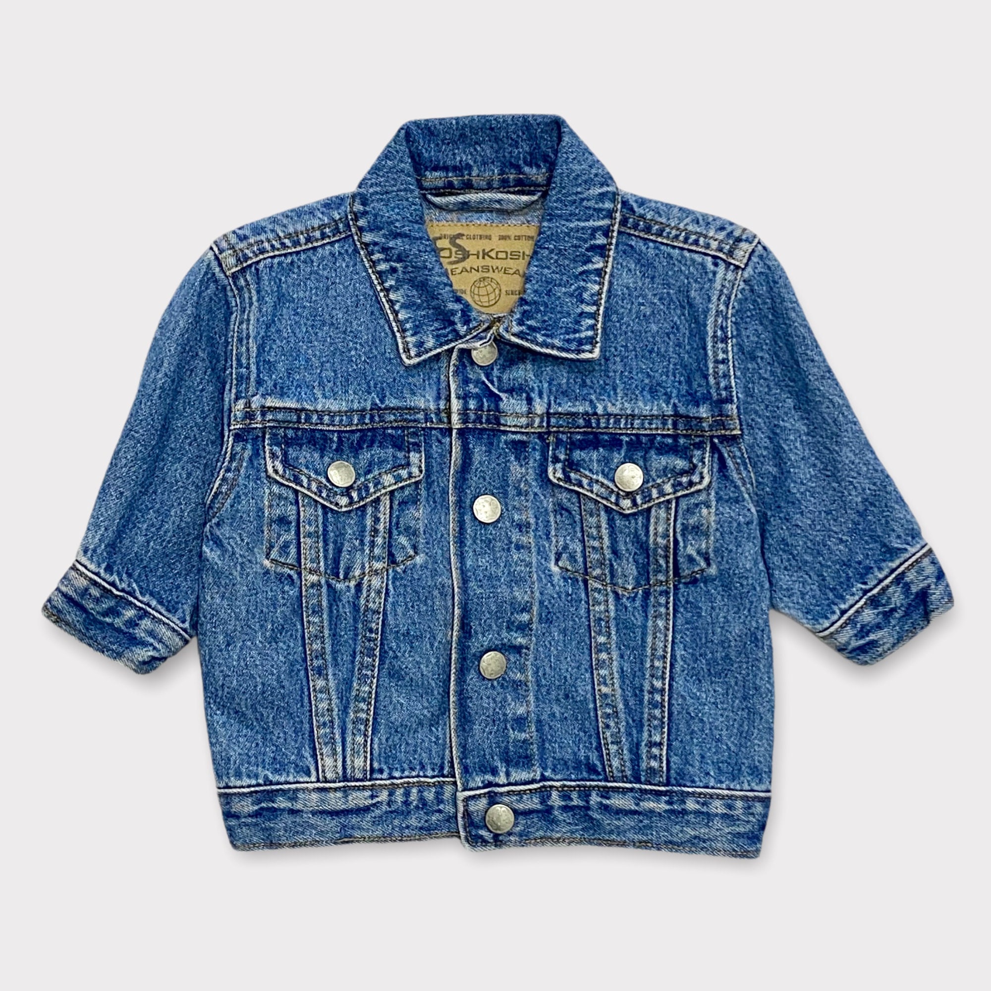 Vintage Oshkosh B'gosh Jeanswear Denim Jacket 3-6M - Etsy Vintage Oshkosh B'gosh Jeanswear Denim Jacket 3-6M - Etsy