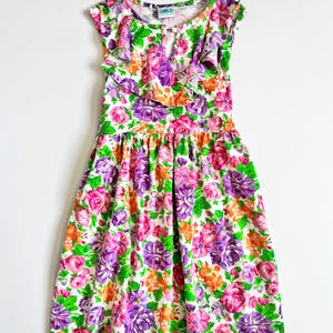 Robe débardeur à fleurs vintage Enfant 8/10 ans