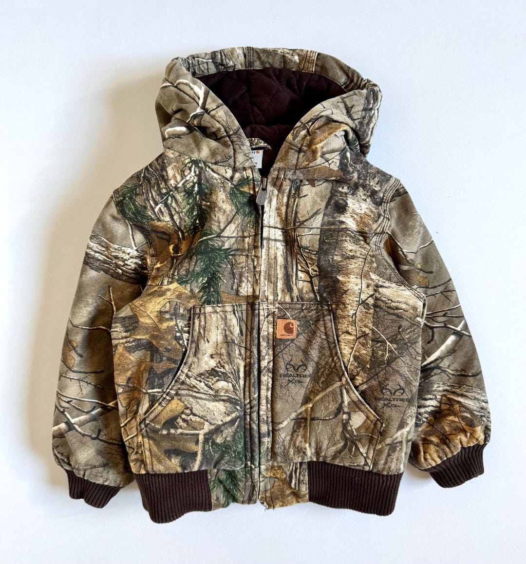 USED Carhartt Real Tree Hoodie Jacket 4T - Etsy