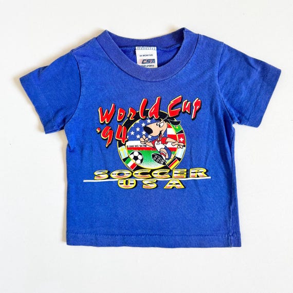 94 World Cup USA サッカー Tシャツ Vintage Soccer World Cup USA 1994 T-shirt 18-24M - Etsy