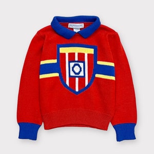 Vintage Oshkosh B’gosh Collar Sweater Red 5T (3/4T)