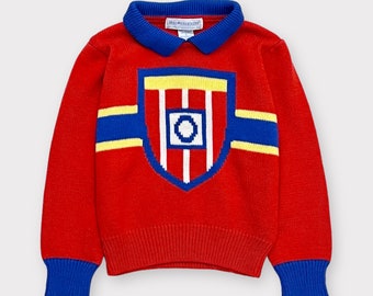 Vintage Oshkosh B’gosh Collar Sweater Red 5T (3/4T)