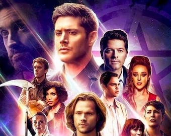 Cross Stitch Pattern, Supernatural Poster