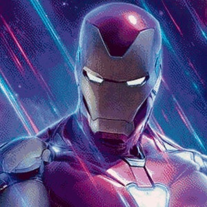 Poster Iron Man Endgame, motif point de croix