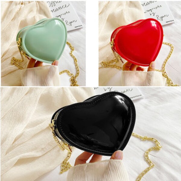 Shiny Little Fashion Heart Shaped Coin Purse