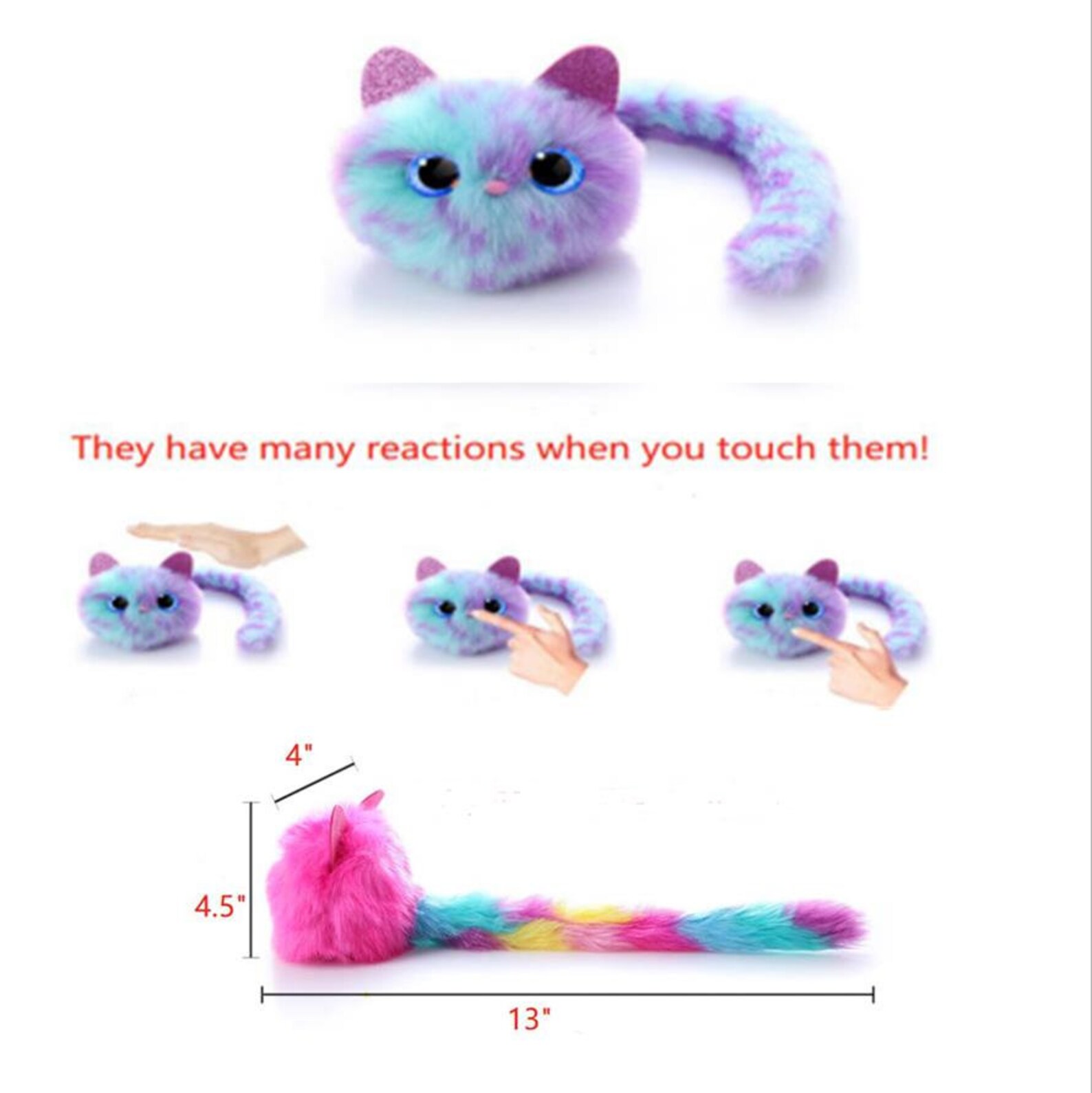 Pomsies Color Changing Eyes Toy Pet That Sings and Reacts to Etsy