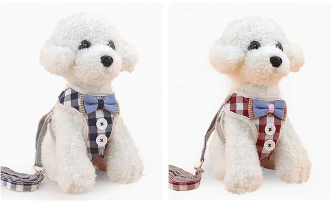 Bow Tie Harness and Leash Set for Dogs Etsy