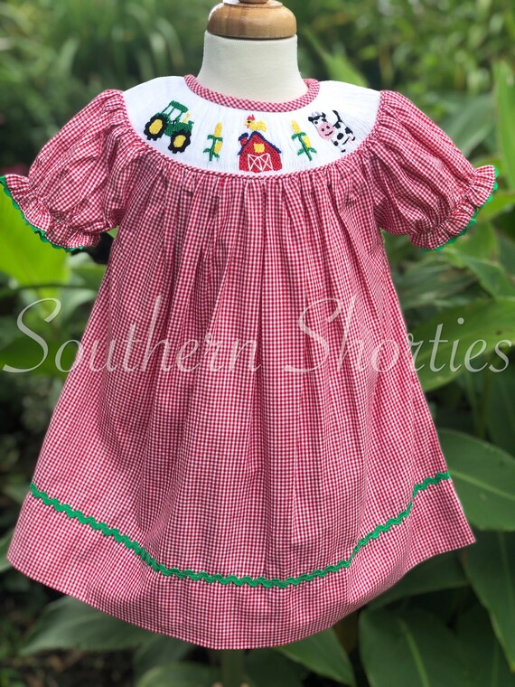 farm smocked dress